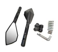 Motorcycle Bar End Mirrors Universal Motorcycle Mirrors Blue Glass CNC Rearview Side Mirror For XL1000V XL700V NT700V XL125V XR230 APE50(1)