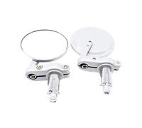 Motorcycle Bar End Rear View Side Mirrors Pair 7/8" Universal Motorcycle Rear View Mirrors Round Handle Bar End Foldable Motorbike Side Motorcycle Bar End Rear View