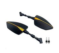Motorcycle Bar End Rear View Side Mirrors Universal 10mm Motorcycle Rearview Left&Right Rear View Mirrors Housing Side Mirror FOR R1200GS R1200 GS R 1200 RT R1200RT