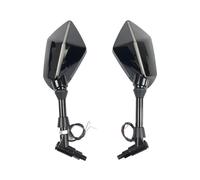 Motorcycle Bar End Rear View Side Mirrors Universal 10mm Motorcycle With Light Rearview Mirror Rear View Mirrors Housing Side Mirror FOR R1200gs R1200GS R1200RT