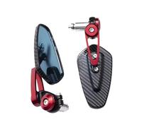 Motorcycle Bar End Side Mirrors Universal Motorcycle Handle Bar Rearview Mirror Ends Rear View Carbon Fiber Inverted Mirrors Accessories 2022