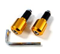 Motorcycle Bar End Weights Gold - Slim CNC Bar Ends for 22.2mm (7/8") Handlebars - Fits 13mm Internal Diameter Bars - Pair