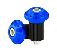Motorcycle Bar Ends 1 Pair Motorbike Handlebar Ends Universal Cnc Aluminum Alloy Motorcycle End Plug Trim Cover(Blue)