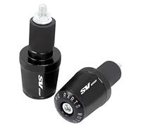 Motorcycle Bar Ends 7/8"22MM Universal Motorcycle Handlebar Grips Handle Bar End Cap Plug Accessories(Black)