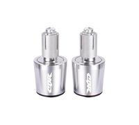 Motorcycle Bar Ends Caps For CBR 250RR 600RR 1000RR CR125R CRF 150R 250R 450R Motorcycle 22MM Handlebar Grips Handle Bar Cap End Plugs(Silver)