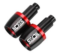 Motorcycle Bar Ends Caps Motorcycle Handle Bar Ends Hand Grips Caps Handlebar Gear Balanced Plugs Slider For NC700S 2012-2013(Red)