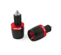 Motorcycle Bar Ends Caps Motorcycle Handlebar Grips Ends Counterweight Handle Bar Cap Cover Plugs Slider For Ya&ma&ha For MT03(Red)