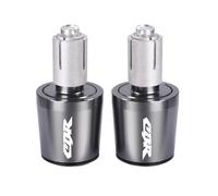 Motorcycle Bar Ends Caps Motorcycle Handlebar Grips Handle Bar Cap End Plugs For CBR600RR CBR1000RR CBR650R CBR500R(Gray)
