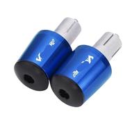 Motorcycle Bar Ends Caps Motorcycle Handlebar Grips Handle Bar Cap End Plugs For XL1000V Varadero XL125 V(Blue)