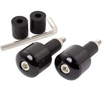 Motorcycle Bar Ends Universal With Carbon Fibre Inset Black CNC Machined Bar End Weights