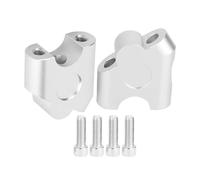 Motorcycle Bar Risers For 22mm Universal Motorcycle Handlebar Riser Mount Clamp Back Move Handle Bar Adapter Accessories(Silver)