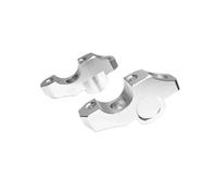 Motorcycle Bar Risers For BMW S1000R M1000R S 1000 R M 1000 R 2014-2023 Motorcycle Handlebar Riser Drag Handle Bar Clamp Extend Adapter Handlebar Clamp Riser(Silver)