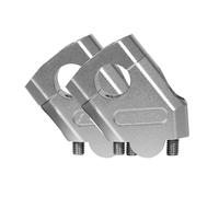 Motorcycle Bar Risers For Suzuki For V-Strom 650 For VStrom 650 For VStrom650 DL 650 Motorcycle Handlebar Heightening Riser Bar Clamp Mount Handlebar Clamp Riser(28mm Silver)