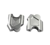 Motorcycle Bar Risers For Suzuki For V-strom DL 650 For Vstrom 650 DL1000 Motorcycle Bar Clamps Handlebar Risers Adapter Handle Mount Clamp Handlebar Clamp Riser(Silver)