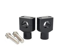 Motorcycle Bar Risers For V-Star 650 For Classic For Custom Motorcycle 7/8" 1" Handlebar Riser Clamp Aluminum 22mm 25mm Handlebars(22mm Black)