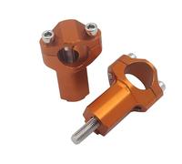 Motorcycle Bar Risers Handlebar Riser Motorcycle Handlebar Risers Fat Clamp Motorbike Replacement Handle Aluminum Alloy Accessories Modification(Orange)
