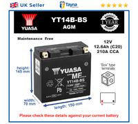 Motorcycle Battery Bike Motorbike YT14B-BS Yuasa