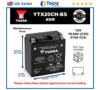 Motorcycle Battery Bike Motorbike YTX20CH-BS Yuasa