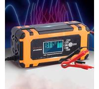 Motorcycle Battery Charger 12V for Sym Cruisym 150 180 Joyride 125 200 Jet 14 JetX 125 150, Automatic Trickle Charger & Maintainer for Motorbike, Scooter, ATV & Lawn Mower, B Yellow