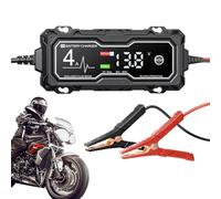 Motorcycle Battery Charger and Maintainer,Battery Maintainer,Automatic Smart Trickle with LED Display | Automatic Drip Maintainer, Float Charger and Desulfator for Motoci