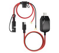 Motorcycle Battery Charger - Restore Power To Your Vehicle Quickly, Smart Automatic Charging Cycle, 180cm Cable Length + LED Status Indicators, Insulated Copper Wiring Assembly - For ATVs & Tractors