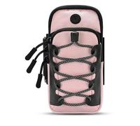 Motorcycle Battery Cover Storage Cloth Bag for Sur-Ron Light Bee X Segway, Dirt Bike Front Frame Arm Strap Bag With Mobile Phone, Card, Earphone Storage (Pink)