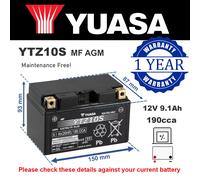 Motorcycle Battery for Honda CBF600 CBR600 600RR SP CB650 CBR650 Genuine YUASA