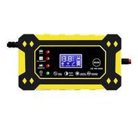 Motorcycle Battery for Yamaha Force 155, Car Battery Charger Intelligent Maintainer with Digital LCD Display, Pulse Repair Function