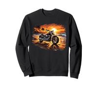 Motorcycle Beach Sunset Perfection Sweatshirt