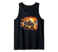 Motorcycle Beach Sunset Perfection Tank Top