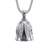 Motorcycle Bell, Angel Riding Bell, Ghost Bell, Portable Biker Charm, Hanging Motorcycle Accessories, Protective Guard Bell for Riders and Cyclists, Anti-Rust Metal, Easy to Attach