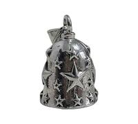 Motorcycle Bell - Embossed Star Ornament | Motorcycle Bell Key Chain Pendant - for Long-Distance Cruising Urban-Commuting Weekend Touring Boys Teens Men Youth Women Girls