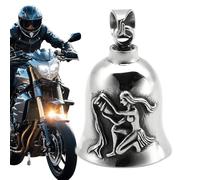 Motorcycle Bell - Motorcycle Biker Bell - Charm Monking Bell,Keychain Motorcycle Bell Accessory for Men, Good Luck On The Road, Aquarium, Consulte la descripción