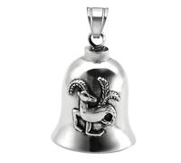 Motorcycle Bell - Motorcycle Biker Bell - Charm Monking Bell,Keychain Motorcycle Bell Accessory for Men, Good Luck On The Road, , Consulte la descripción