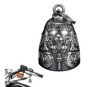 Motorcycle Bell, Skull Design Pendant for Motorcycle Accessories - Motorcycle Bell Pendant Key Ring | For Men, Women, Girls, Young Teenagers, Athletes Girls, Family, Friends