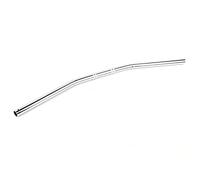 Motorcycle Bend Handlebar Retro Style Iron 22mm 7/8 Inch Replacement Handle Bar for Cruiser Chopper Bikes Black or Silver 28 Inch Length (Silver)