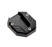 Motorcycle Bike Kickstand Extender Foot Side Stand Extension Pad Support Plate(Black)