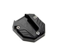 Motorcycle Bike Parking Kickstand Extender Foot Side Stand Pad Support Plate Motorbike Accessories Compatible with(Black)