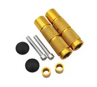 Motorcycle Bike Scooter Bike M8 Footrests Foot Pegs Pedals For Motocross ATV Universal Pedals Foot Rest(Black Set)