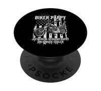 Motorcycle Biker Pappy Much Cooler PopSockets Adhesive PopGrip