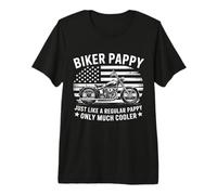 Motorcycle Biker Pappy Much Cooler Premium T-Shirt