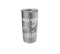Motorcycle Biker Pappy Much Cooler Stainless Steel Insulated Tumbler