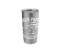 Motorcycle Biker Pappy Much Cooler Stainless Steel Insulated Tumbler