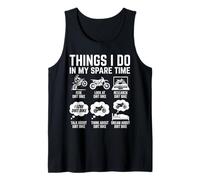 Motorcycle Biker Things I Do in My Spare Time Dirt Bike Tank Top