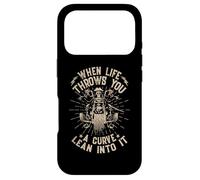 Motorcycle Biker When Life Throws You A Curve Lean Into It Case for iPhone 17 Pro