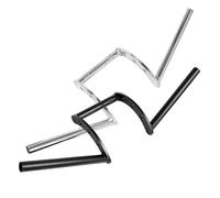 Motorcycle Black/Chrome 7/8" 1" Tracker Handlebars Drag Z Bar Iron Motorbike For H&arley For YAM&AHA For SU&ZUKI Custom For K&AWAS&AKI(Black 22mm)