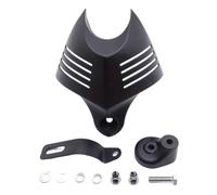 Motorcycle Black Chrome Big Twin Horn Cover Stock Cowbell Horns Compatible With Automotive Motorcycle Parts Softail Sportster Electra Road King Street For Part Number 8K1927225B(Black)
