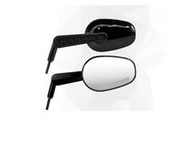 Motorcycle Black Chrome Rearview Mirrors Universal Clear Glass Turn Signal Run Light Side Mirror For Har&ley For Yam&aha For BM&W Rears Views Sides Mirrors