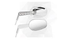 Motorcycle Black Chrome Rearview Mirrors Universal Clear Glass Turn Signal Run Light Side Mirror For Har&ley For Yam&aha For BM&W Rears Views Sides Mirrors