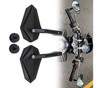 Motorcycle Black CNC Aluminium Handlebar End Rearview Side Mirror 10mm Bolt-On For For Mondial HPS 125 300 CR150